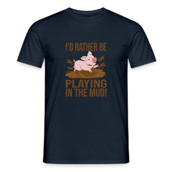 Faire de la poterie - T-shirt homme - marine - Devant - AI Model Male 178 light (178cm)