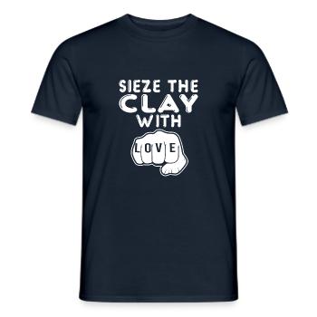 Faire de la poterie - T-shirt homme - marine - Devant - AI Model Male 178 light (178cm)