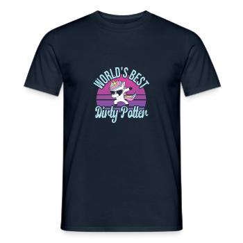 Faire de la poterie - T-shirt homme - marine - Devant - AI Model Male 178 light (178cm)