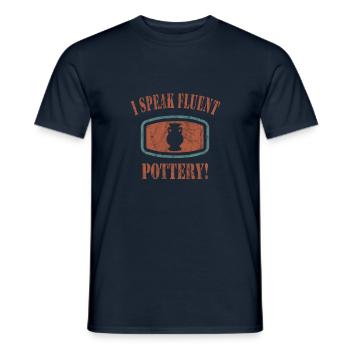 Faire de la poterie - T-shirt homme - marine - Devant - AI Model Male 178 light (178cm)