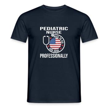 Infirmière pour enfants - T-shirt homme - marine - Devant - AI Model Male 178 light (178cm)