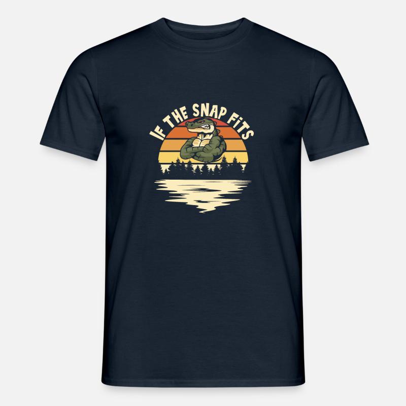 Echse Gator - Männer T-Shirt - Navy