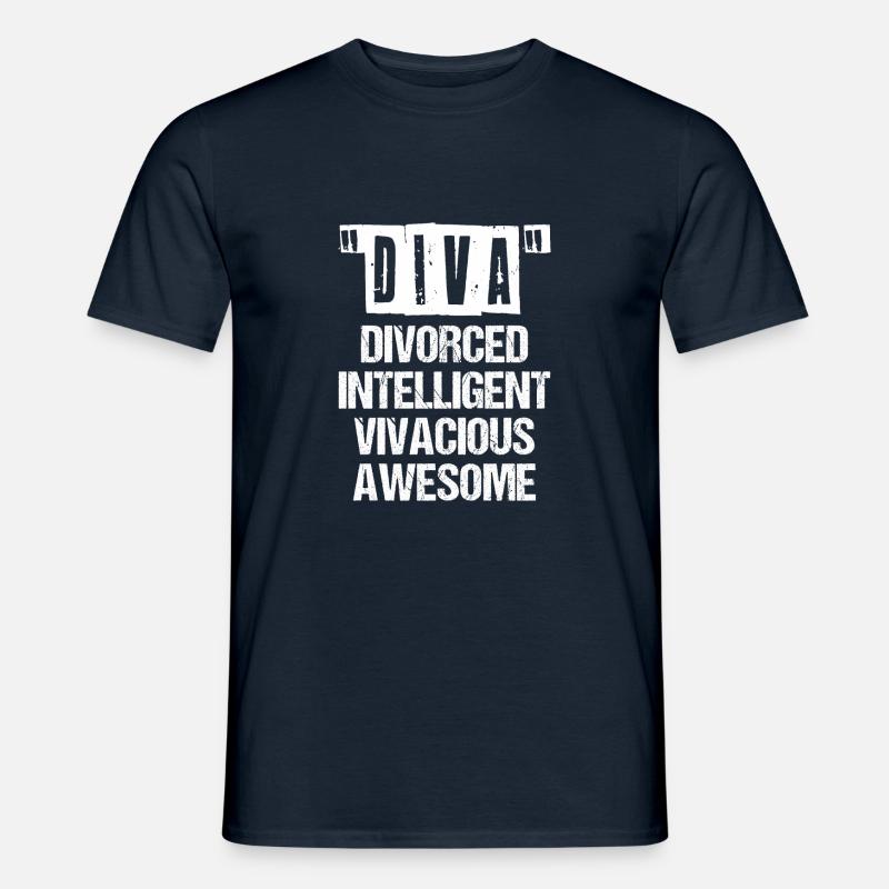 Scheidung - Männer T-Shirt - Navy
