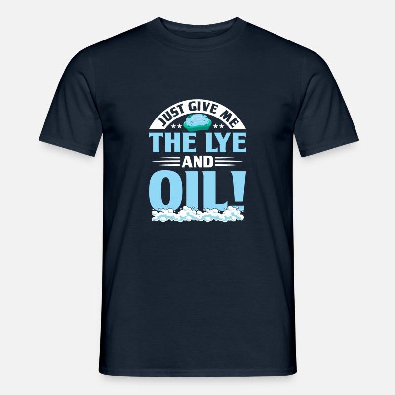 Seife machen - Männer T-Shirt - Navy