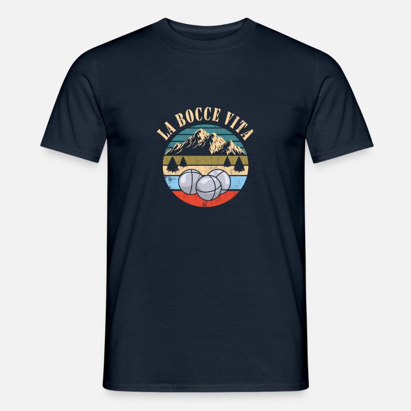 Bocce - Männer T-Shirt - Navy