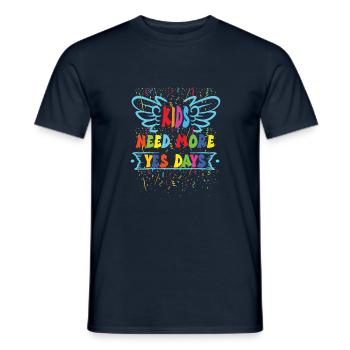 Oui Jour - T-shirt homme - marine - Devant - AI Model Male 178 light (178cm)