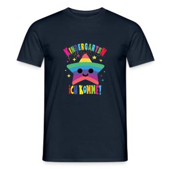 Kindergarten - Männer T-Shirt - Navy - Vorne - AI Model Male 178 light (178cm)