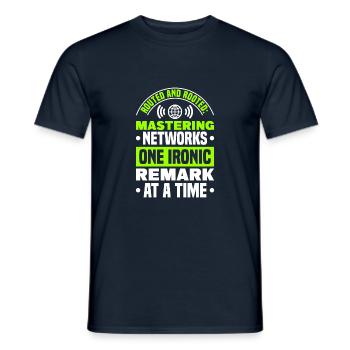 Network Engineer - Männer T-Shirt - Navy - Vorne - AI Model Male 178 light (178cm)