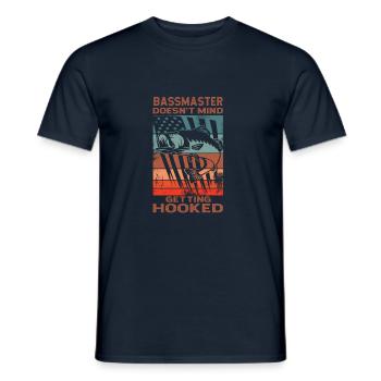 Pêche à la perche - T-shirt homme - marine - Devant - AI Model Male 178 light (178cm)