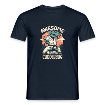 Krav Maga - T-shirt homme - marine - Devant - AI Model Male 178 light (178cm)