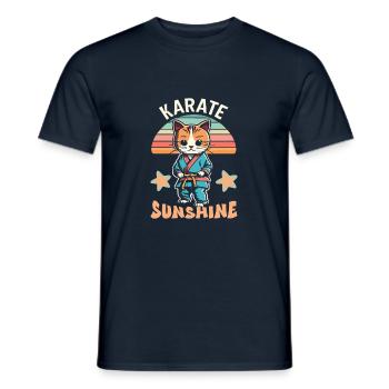 Karaté - T-shirt homme - marine - Devant - AI Model Male 178 light (178cm)