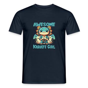 Karaté - T-shirt homme - marine - Devant - AI Model Male 178 light (178cm)
