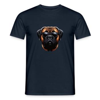 Bullmastiff - Men's T-Shirt - navy - Front - AI Model Male 178 light (178cm)