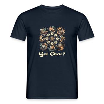 Chai - Men's T-Shirt - navy - Front - AI Model Male 178 light (178cm)