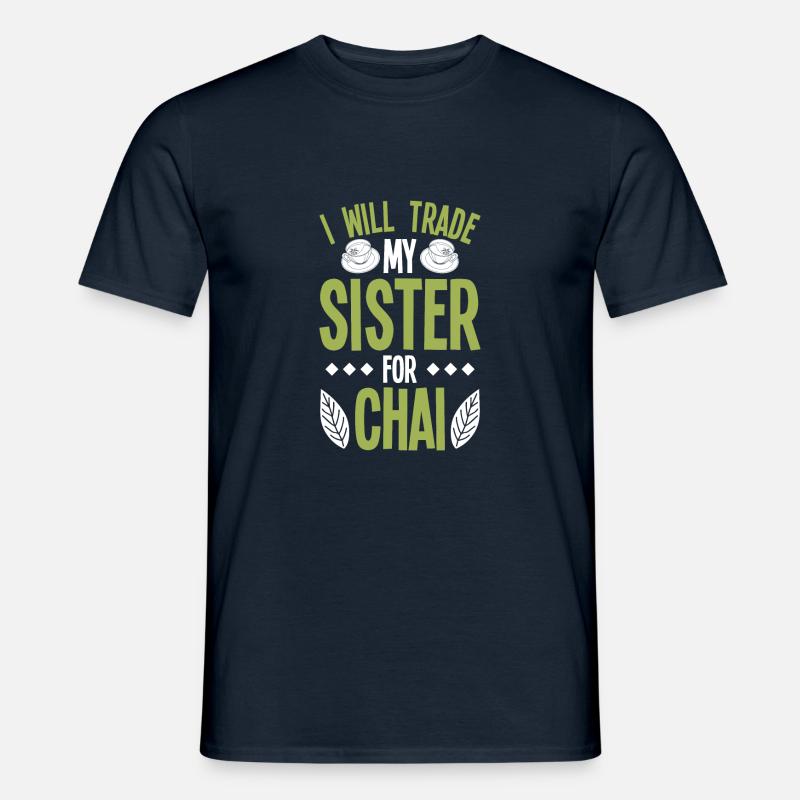Chai - Männer T-Shirt - Navy