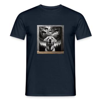 Labrador - Männer T-Shirt - Navy - Vorne - AI Model Male 178 light (178cm)
