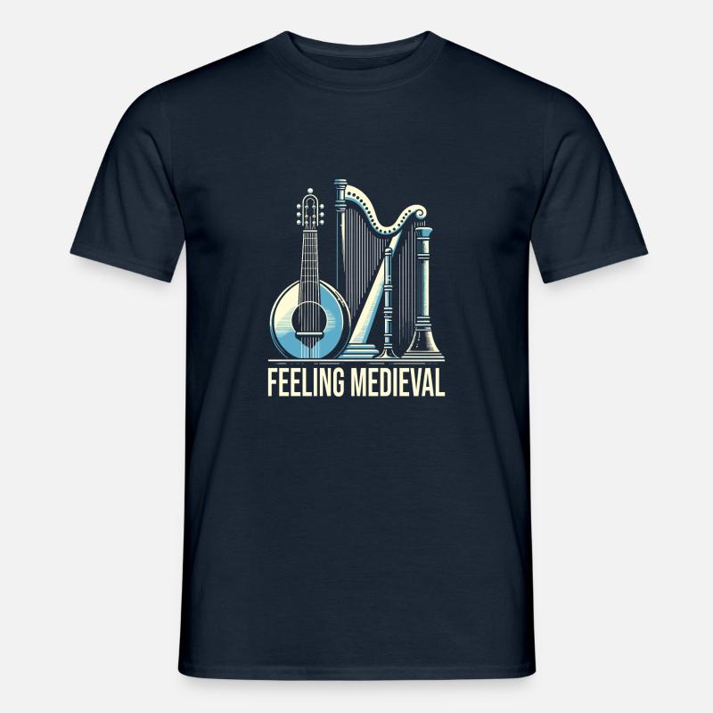 Mittelalter Markt - Männer T-Shirt - Navy