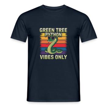 Snake - Men's T-Shirt - navy - Front - AI Model Male 178 light (178cm)