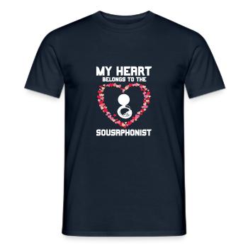 Sousaphone - Männer T-Shirt - Navy - Vorne - AI Model Male 178 light (178cm)