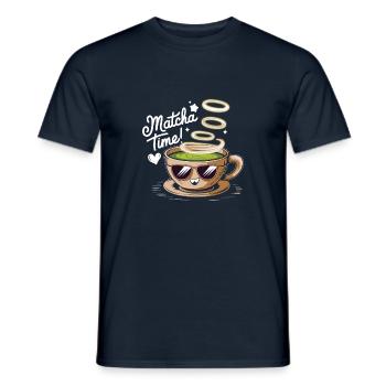 Matcha - Men's T-Shirt - navy - Front - AI Model Male 178 light (178cm)