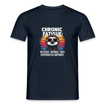 Humour de bureau - T-shirt homme - marine - Devant - AI Model Male 178 light (178cm)