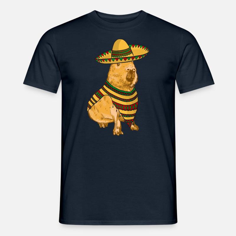 Mexican Capybara - Männer T-Shirt - Navy