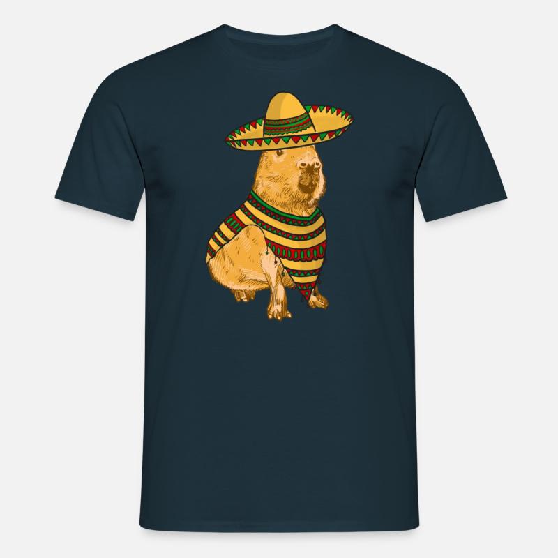 Mexican Capybara - Men's T-Shirt - navy