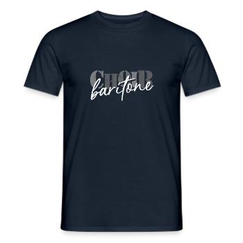 Choir - Baritone singer - Men's T-Shirt - navy - Front - AI Model Male 178 light (178cm)