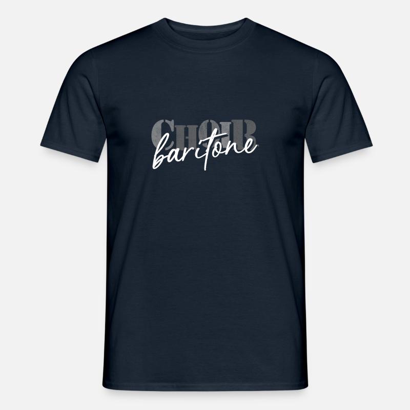 Choir - Baritone singer - Men’s T-shirt - navy