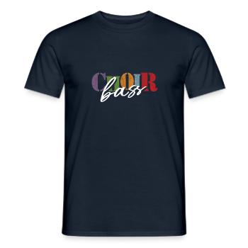Chorale - Chanteuse basse - T-shirt homme - marine - Devant - AI Model Male 178 light (178cm)