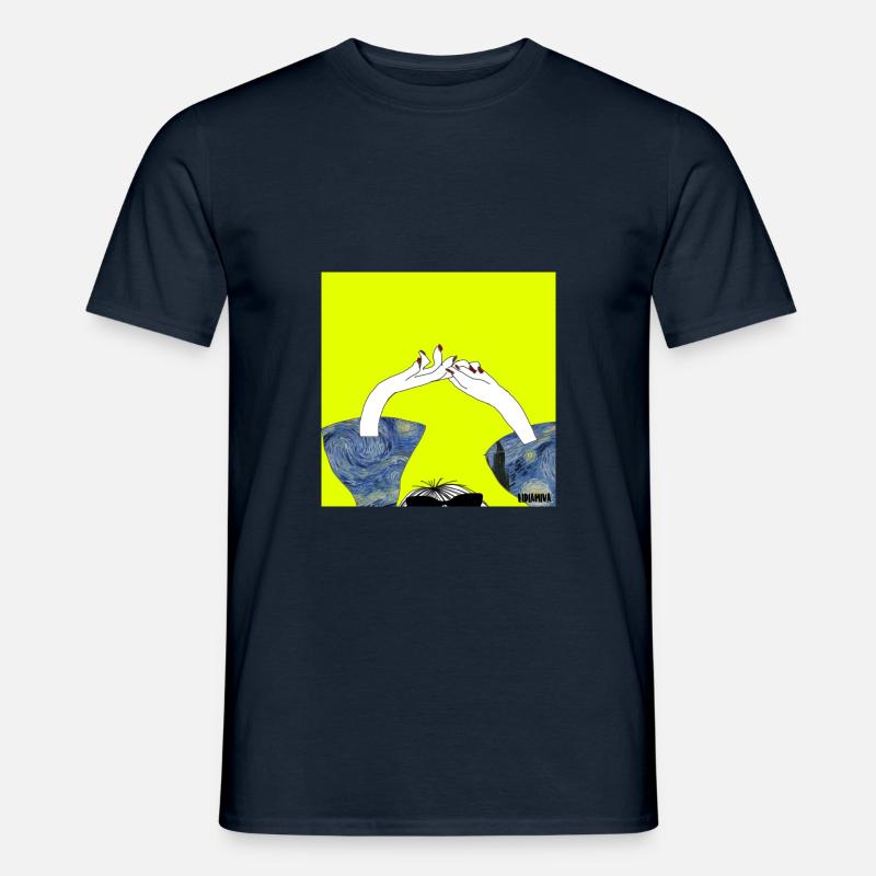 Sternenhimmel - Männer T-Shirt - Navy