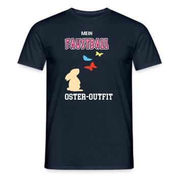 Faustball Oster Outfit Ostergeschenk Faustballerin - Männer T-Shirt - Navy - Vorne - AI Model Male 178 light (178cm)