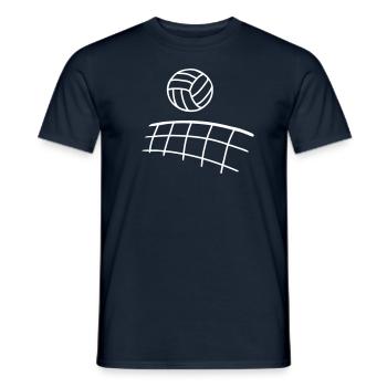 Volleyball - line - Men's T-Shirt - navy - Front - AI Model Male 178 light (178cm)