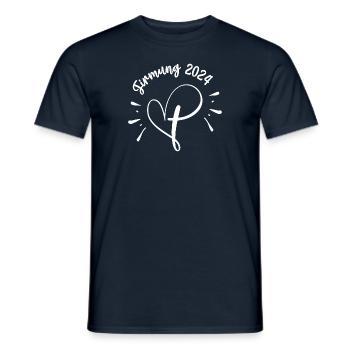 Firmung 2024 Kreuz Sakrament Kommunion Katholiken - Männer T-Shirt - Navy - Vorne - AI Model Male 178 light (178cm)