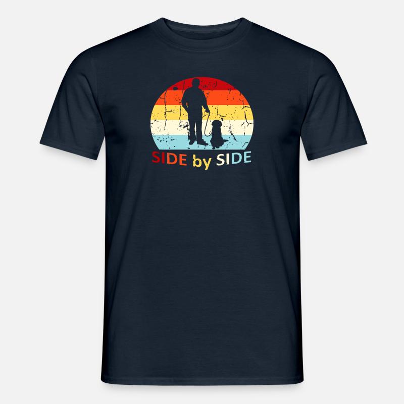 Side by Side - Männer T-Shirt - Navy