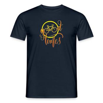 Du bon temps à vélo... - T-shirt homme - marine - Devant - AI Model Male 178 light (178cm)