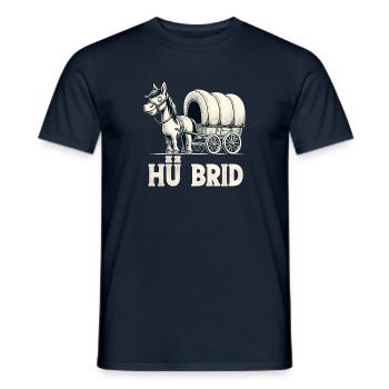 Hü Brid - Lustiges Hybrid Auto - Pferd - Männer T-Shirt - Navy - Vorne - AI Model Male 178 light (178cm)
