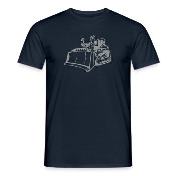 Planierraupe / Raupe / Bagger - Männer T-Shirt - Navy - Vorne - AI Model Male 178 light (178cm)