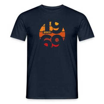 1969 Vintage Retro Geschenk für 54. Geburtstag - Männer T-Shirt - Navy - Vorne - AI Model Male 178 light (178cm)