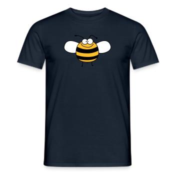 Funny Sweet Baby Bee / Bumble - Men's T-Shirt - navy - Front - AI Model Male 178 light (178cm)