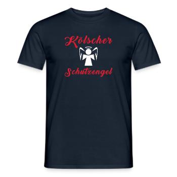 Köln Dein Kölscher Schutzengel für alle Kölner - Männer T-Shirt - Navy - Vorne - AI Model Male 178 light (178cm)