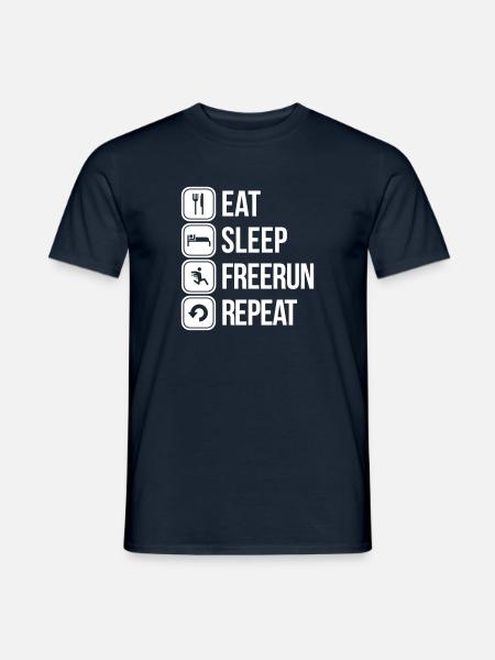 free running - Men's T-Shirt - navy