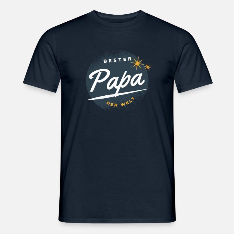 Bester Papa der Welt Geschenk - Männer T-Shirt - Navy