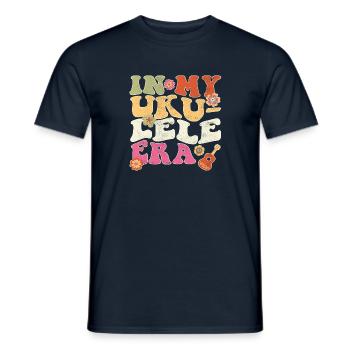 In my Ukulele Era - Men's T-Shirt - navy - Front - AI Model Male 178 light (178cm)