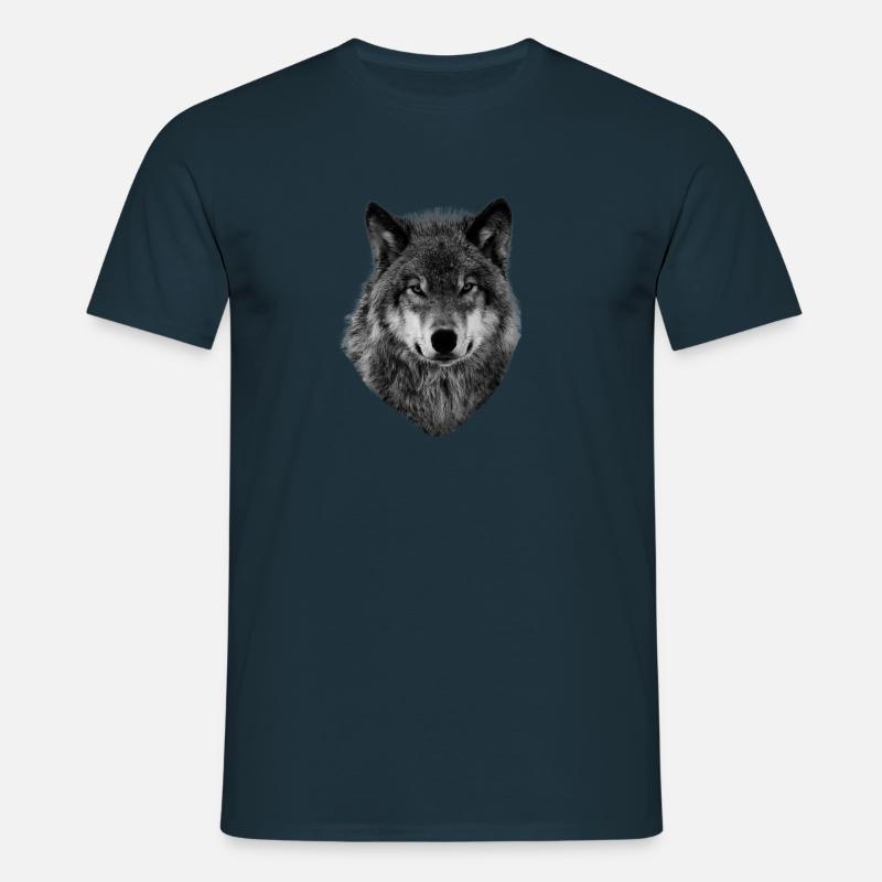 Wütender Wolf - Männer T-Shirt - Navy