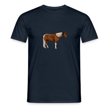 chevaux - T-shirt homme - marine - Devant - AI Model Male 178 light (178cm)