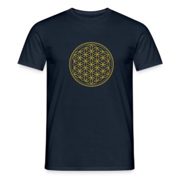 Blume des Lebens Heilpraktikerin T-Shirt - Männer T-Shirt - Navy - Vorne - AI Model Male 178 light (178cm)