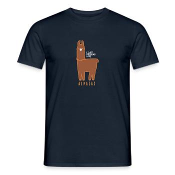 I just freaking love Alpakas Lustiges Geschenk - Männer T-Shirt - Navy - Vorne - AI Model Male 178 light (178cm)