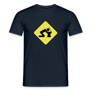 Alkohol - Männer T-Shirt - Navy - Vorne - AI Model Male 178 light (178cm)