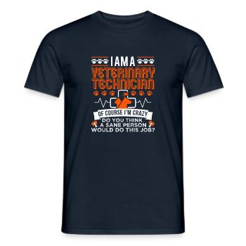 Vet Tech Veterinary Technician - Männer T-Shirt - Navy - Vorne - AI Model Male 178 light (178cm)